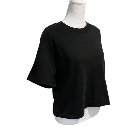 Banana Republic Black Terry Sweatshirt Short Sleeve Sweatshirt - Picture 9 of 11